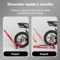 CABALLETE PARA MOTO ROJO — miniatura 2