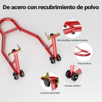 CABALLETE PARA MOTO ROJO — miniatura 4