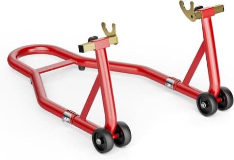 CABALLETE PARA MOTO ROJO